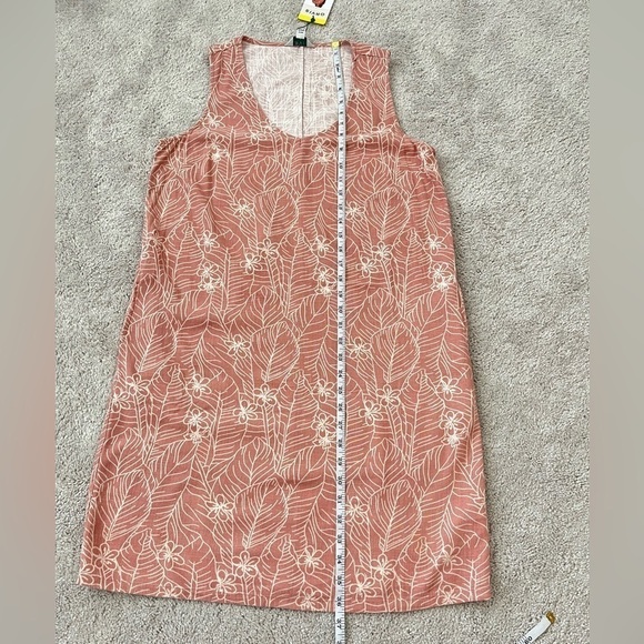 Orvis Womens Floral Sleeveless Linen blend Dress Small Coastal Grandma Lagenlook - Picture 12 of 12